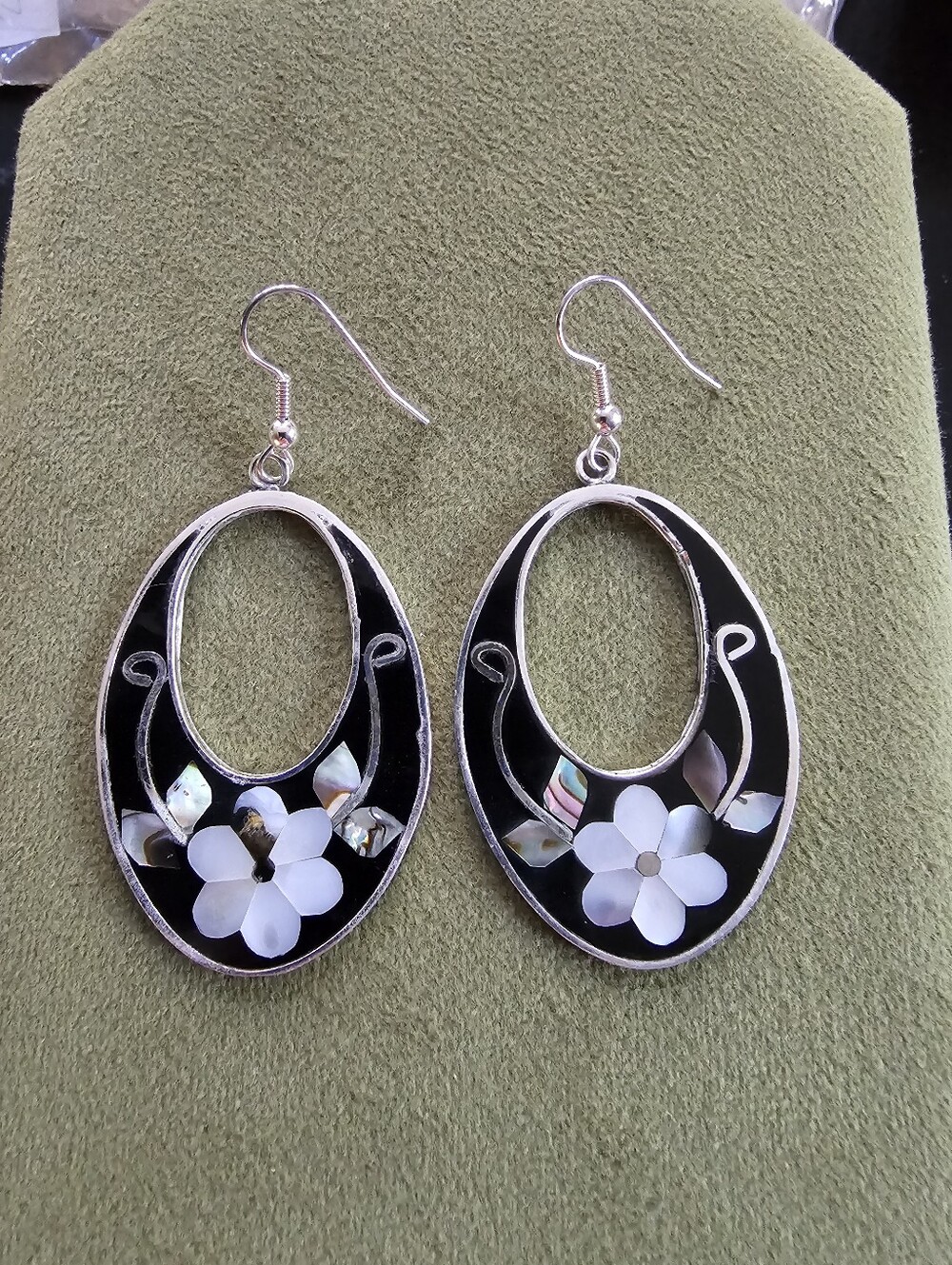 Vintage Alpace Mexico Silver Earrings